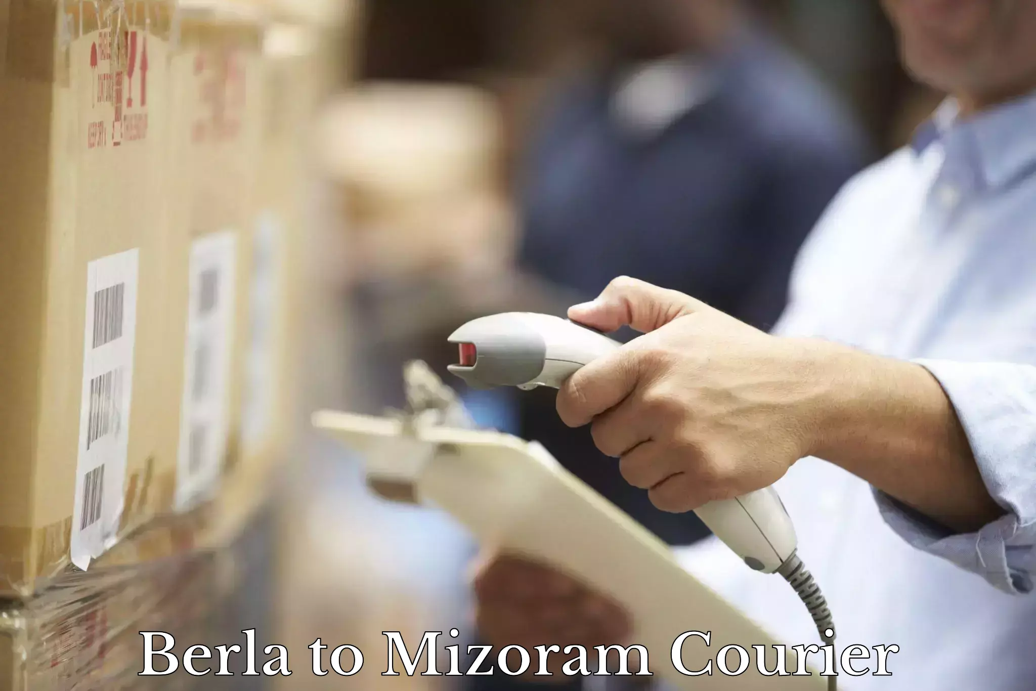 Courier service partnerships Berla to Mizoram
