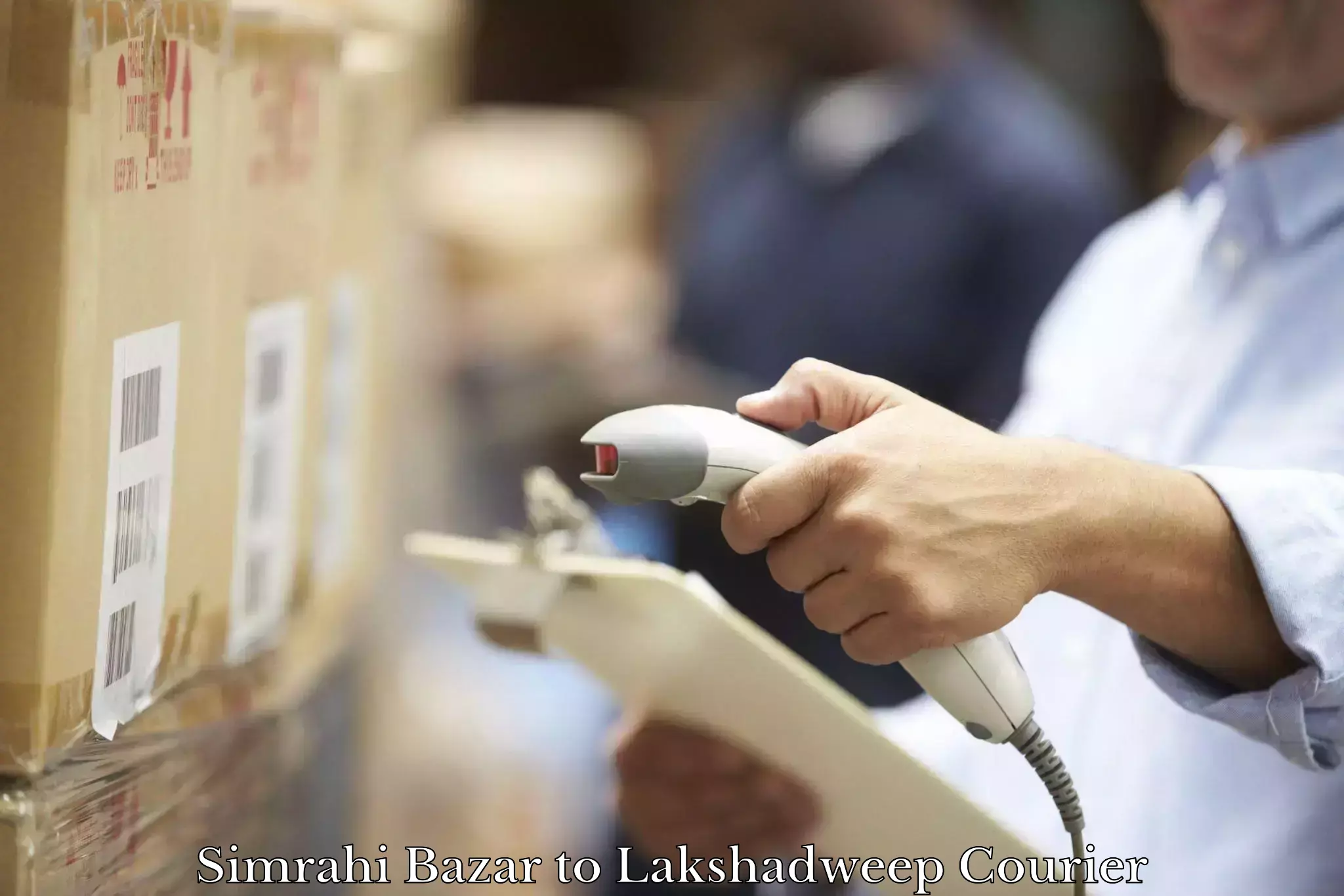 24-hour courier services in Simrahi Bazar to Lakshadweep