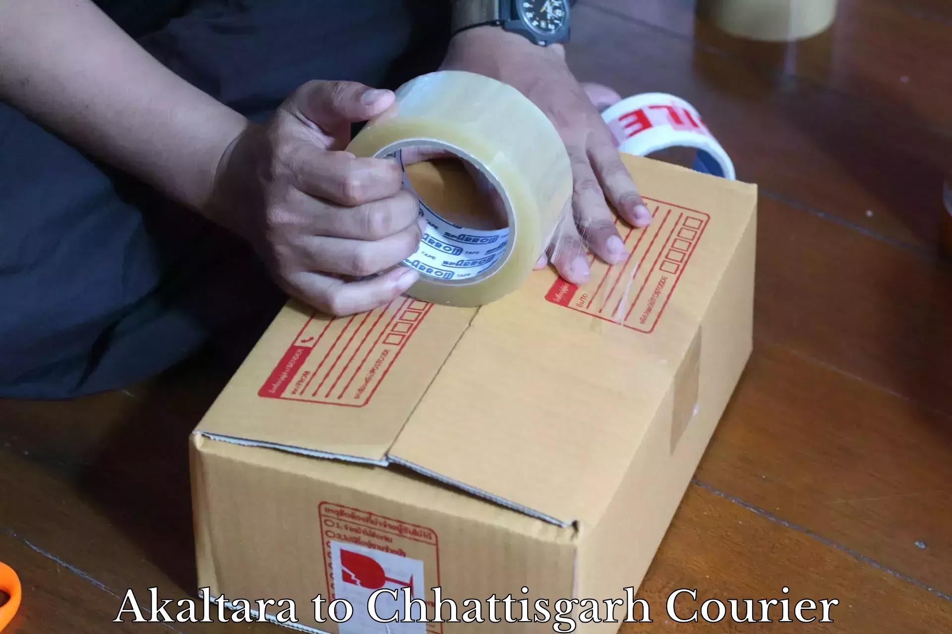 Round-the-clock parcel delivery Akaltara to Raigarh Chhattisgarh