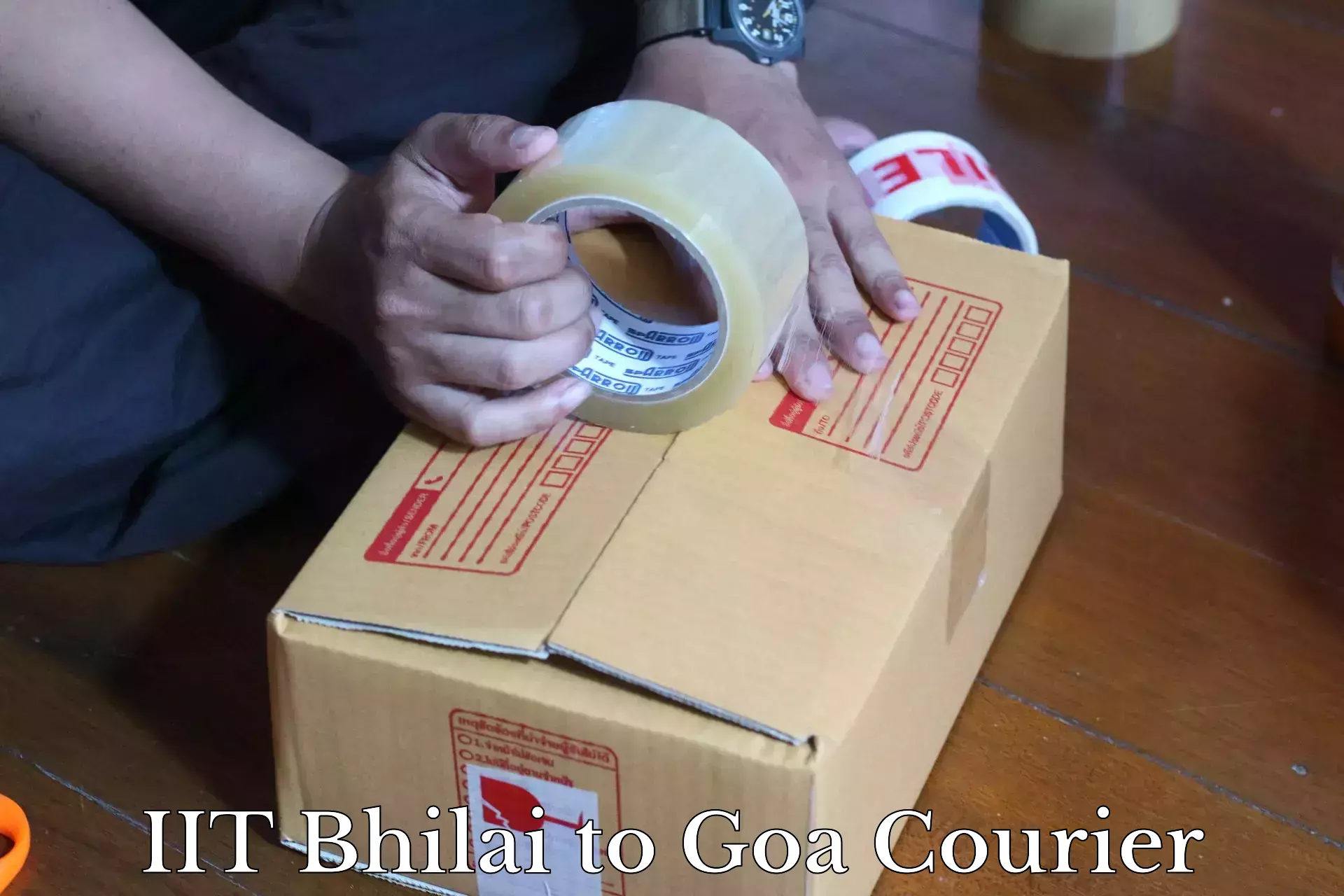 Efficient parcel delivery IIT Bhilai to Bicholim