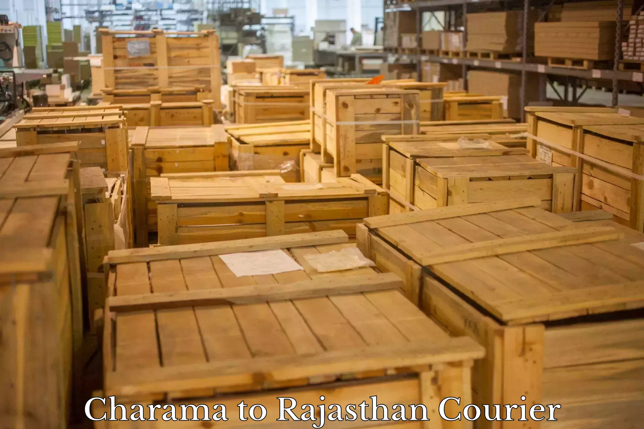 Expedited parcel delivery Charama to Aklera