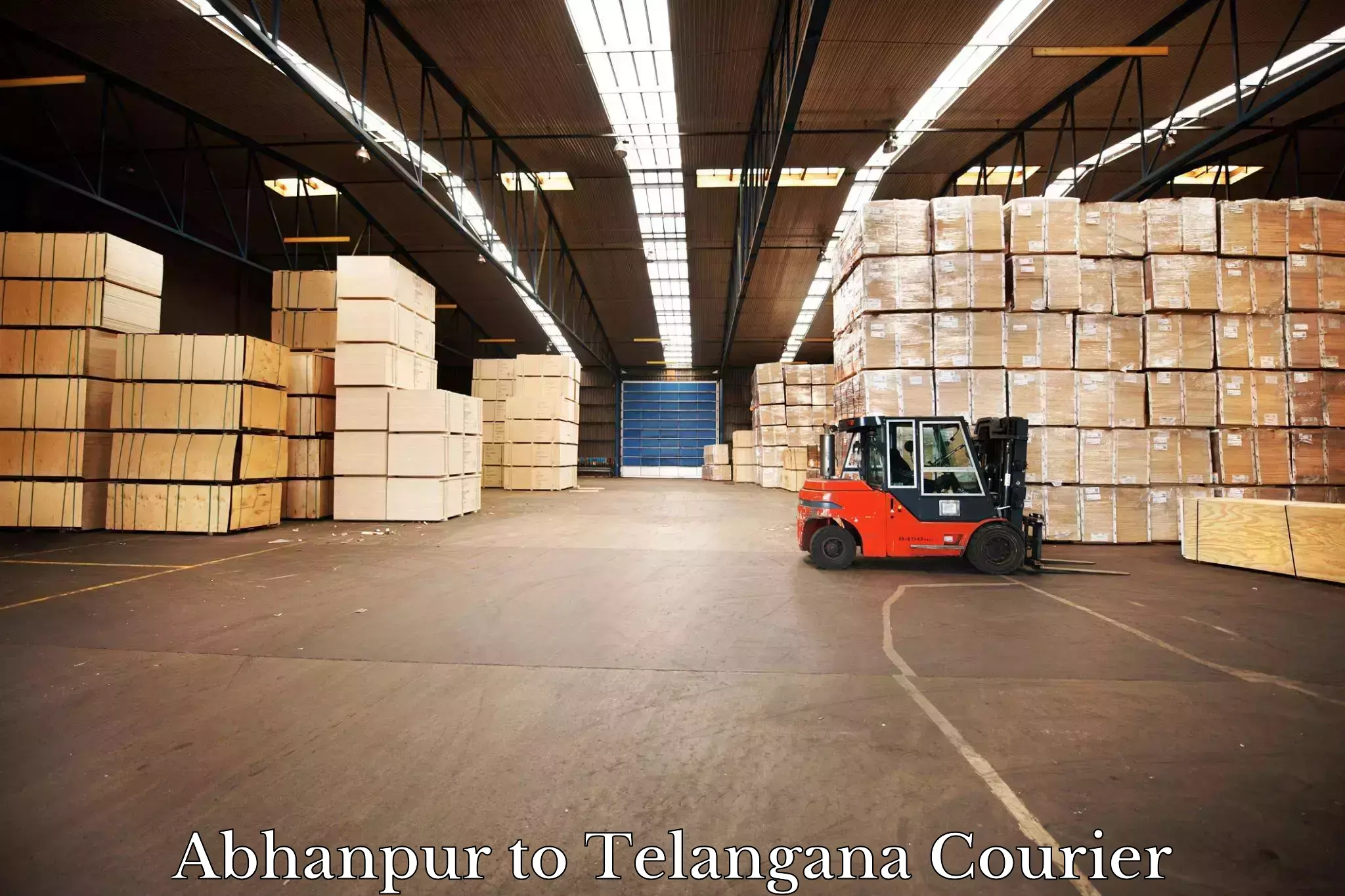 Dynamic parcel delivery Abhanpur to Telangana
