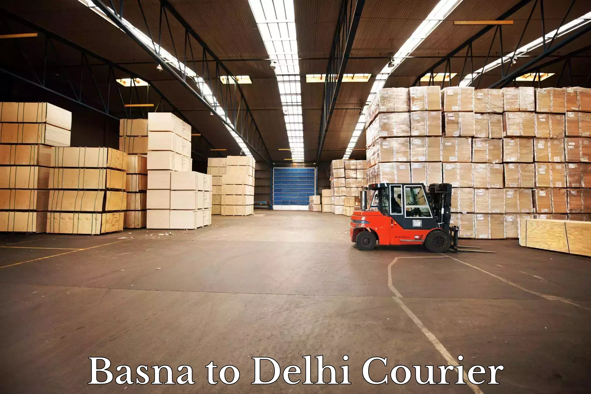 Express delivery capabilities Basna to Jamia Millia Islamia New Delhi