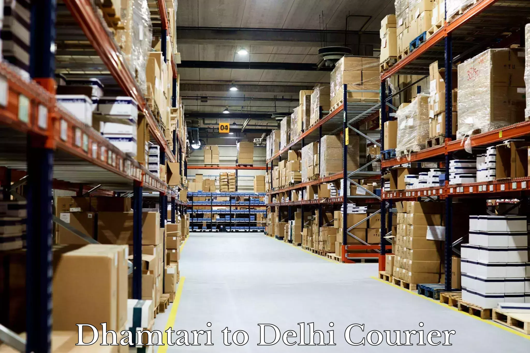 Modern courier technology Dhamtari to Jamia Millia Islamia New Delhi