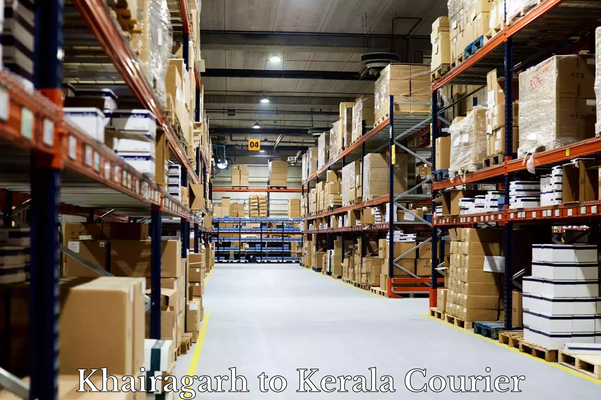 Supply chain efficiency Khairagarh to Koothattukulam