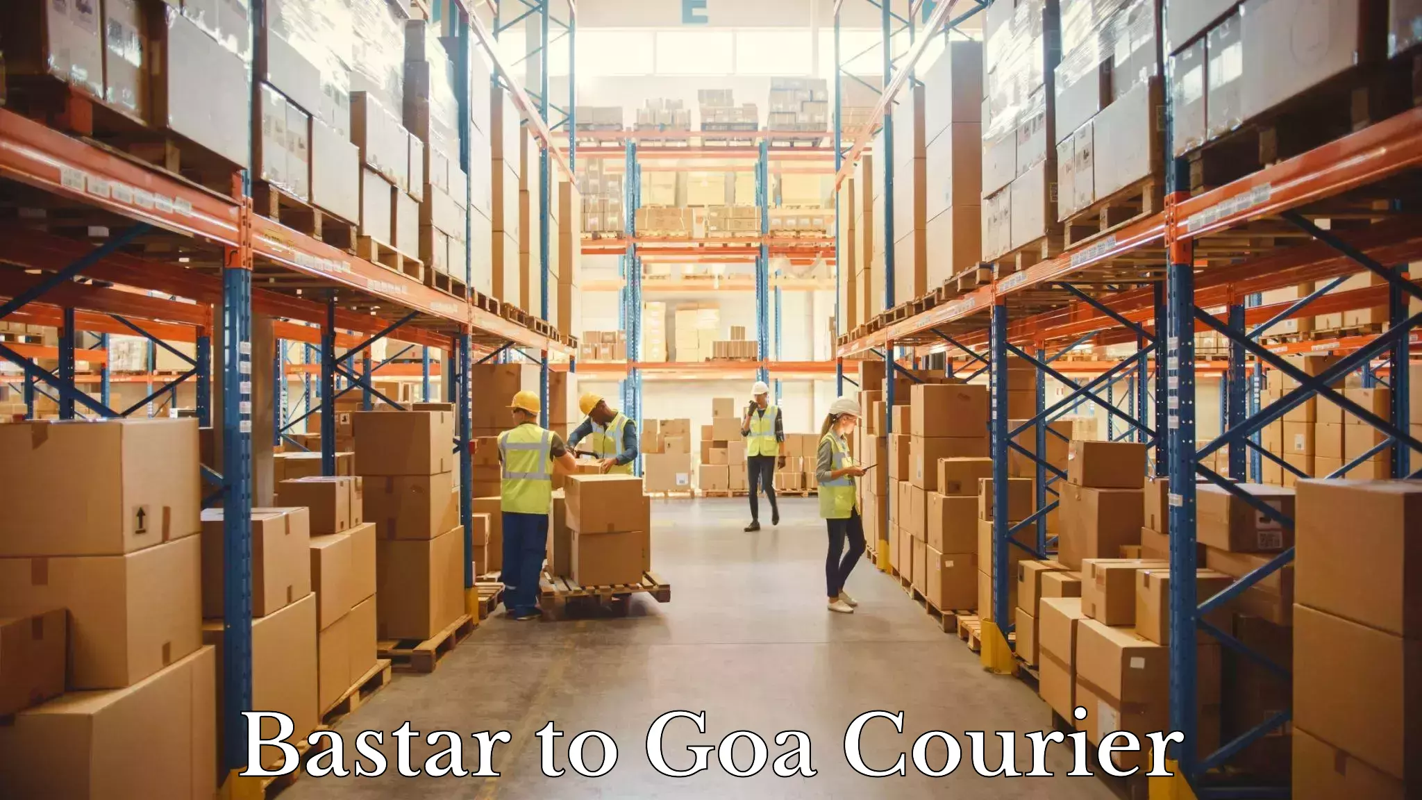 International parcel service Bastar to Goa University