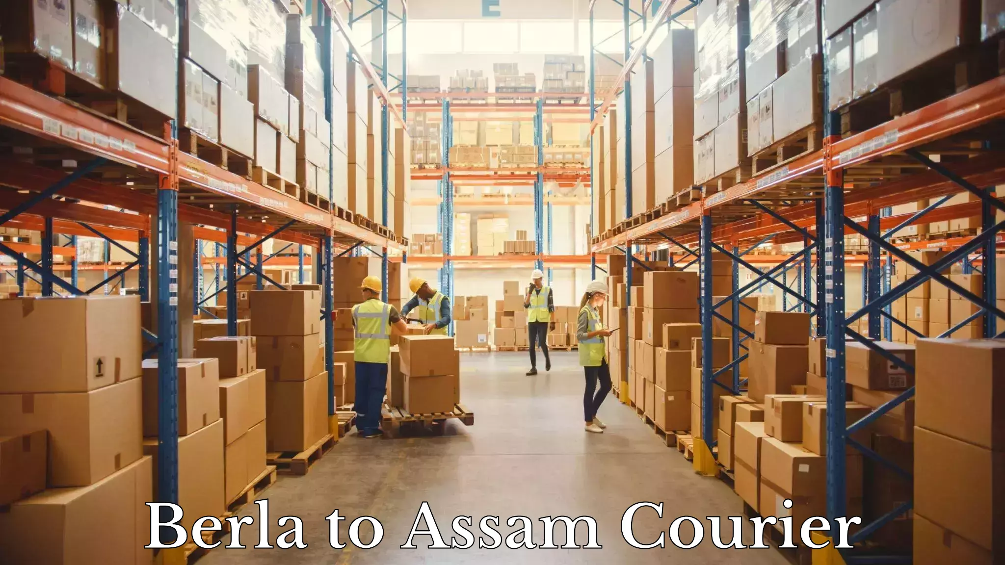 High-speed parcel service Berla to Assam