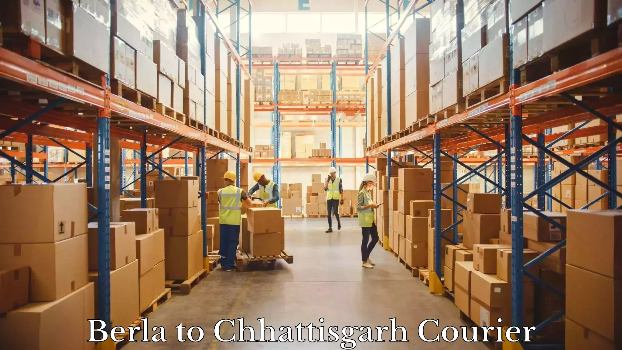 Efficient shipping operations Berla to Bilaspur