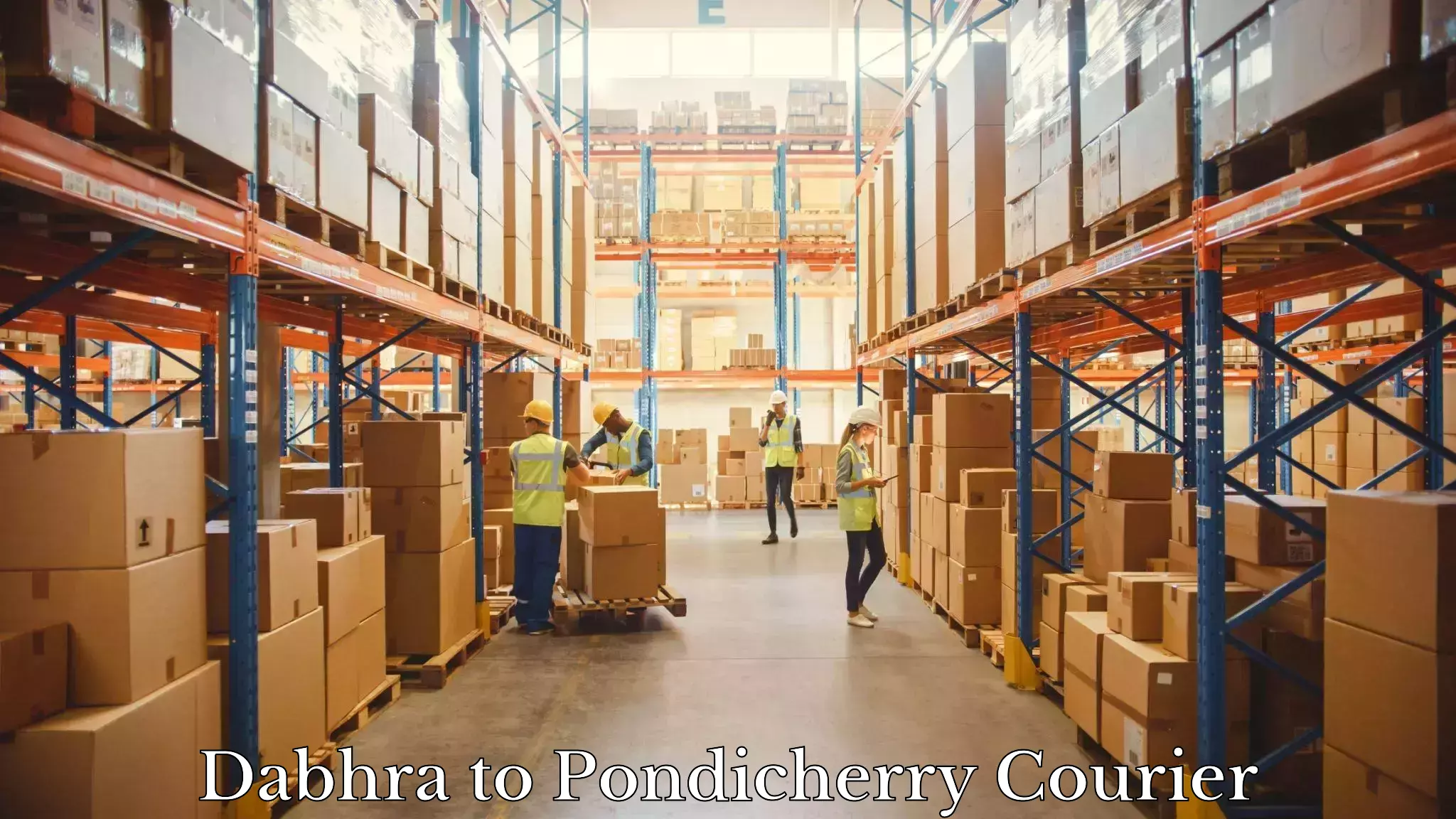 Courier service comparison Dabhra to Pondicherry University