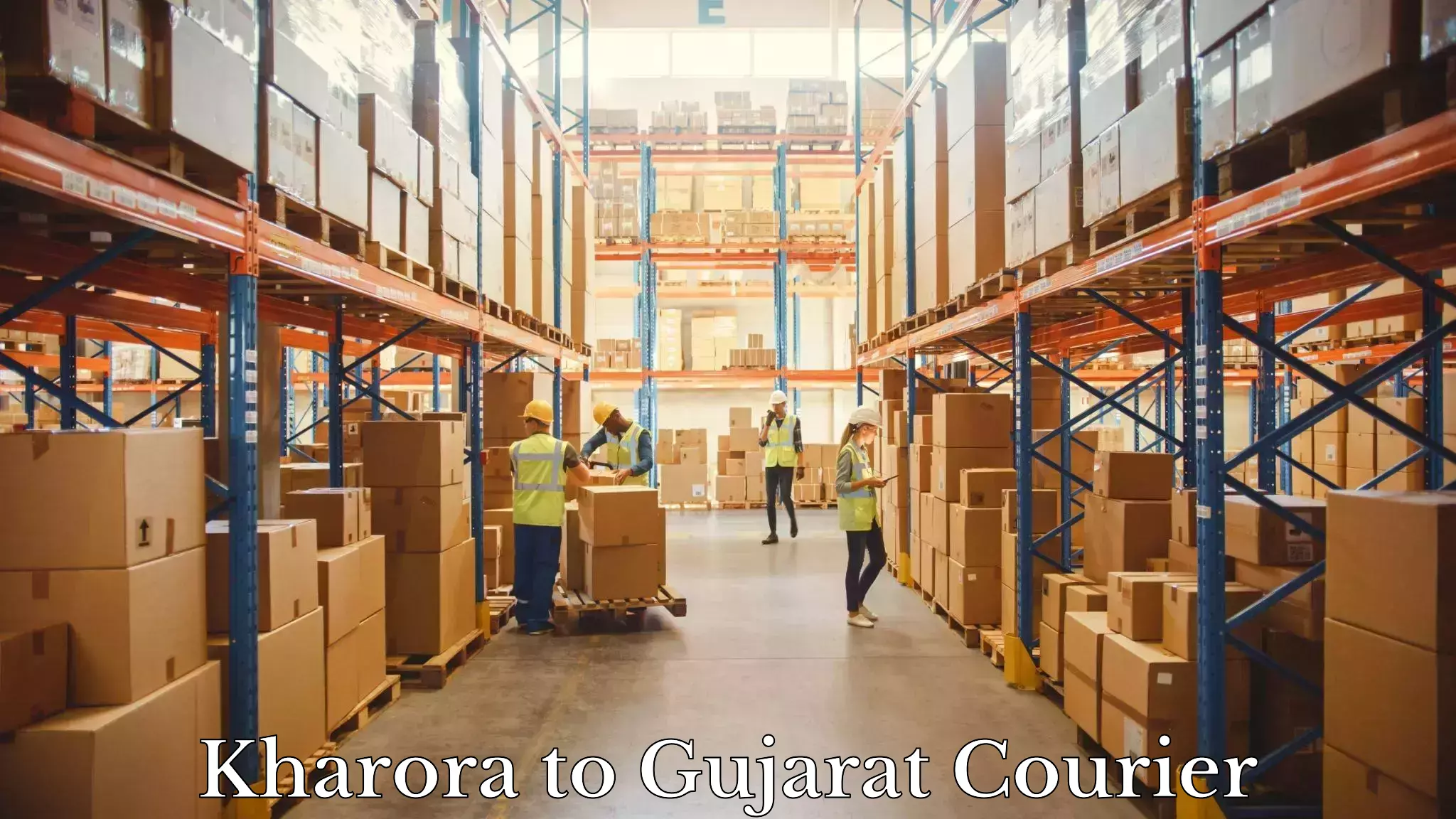 24/7 courier service Kharora to Manavadar