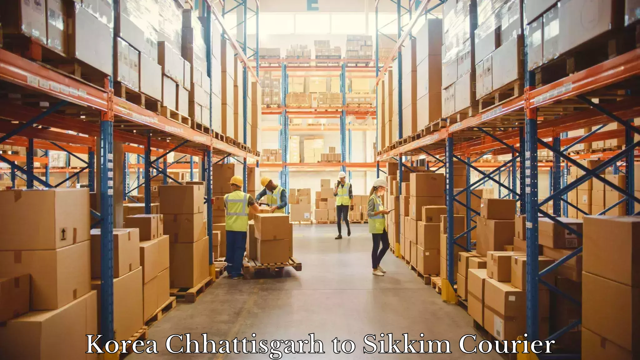 E-commerce logistics support in Korea Chhattisgarh to Sikkim