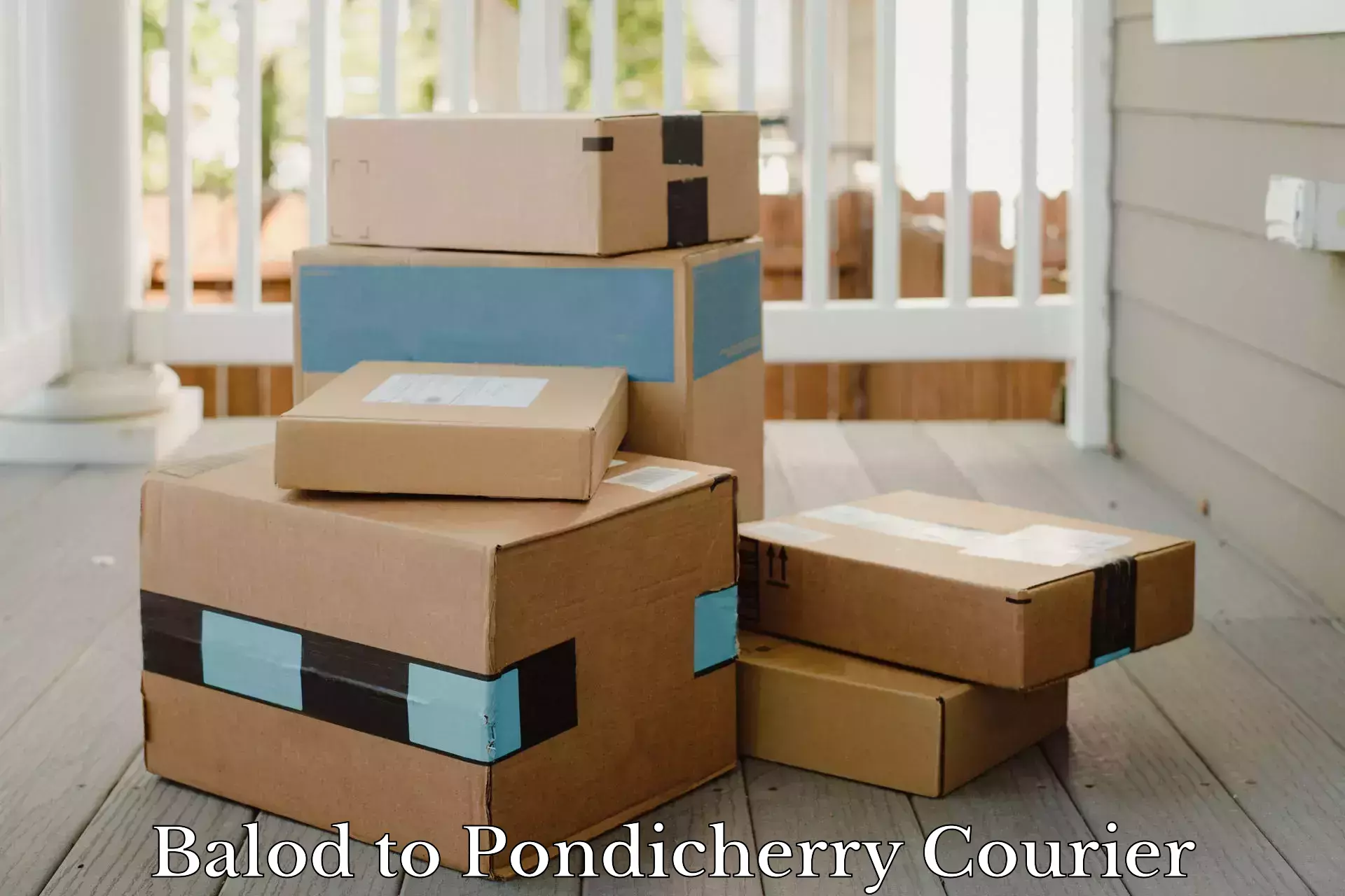Sustainable courier practices Balod to Pondicherry