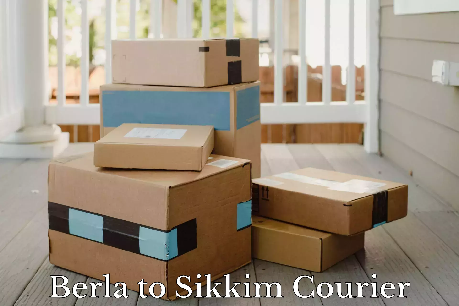 Courier tracking online Berla to Sikkim