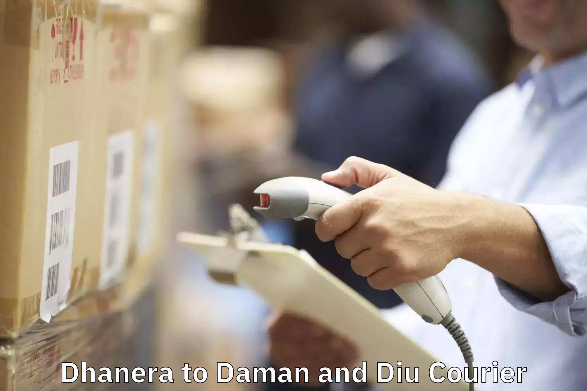 Efficient home goods movers Dhanera to Daman and Diu