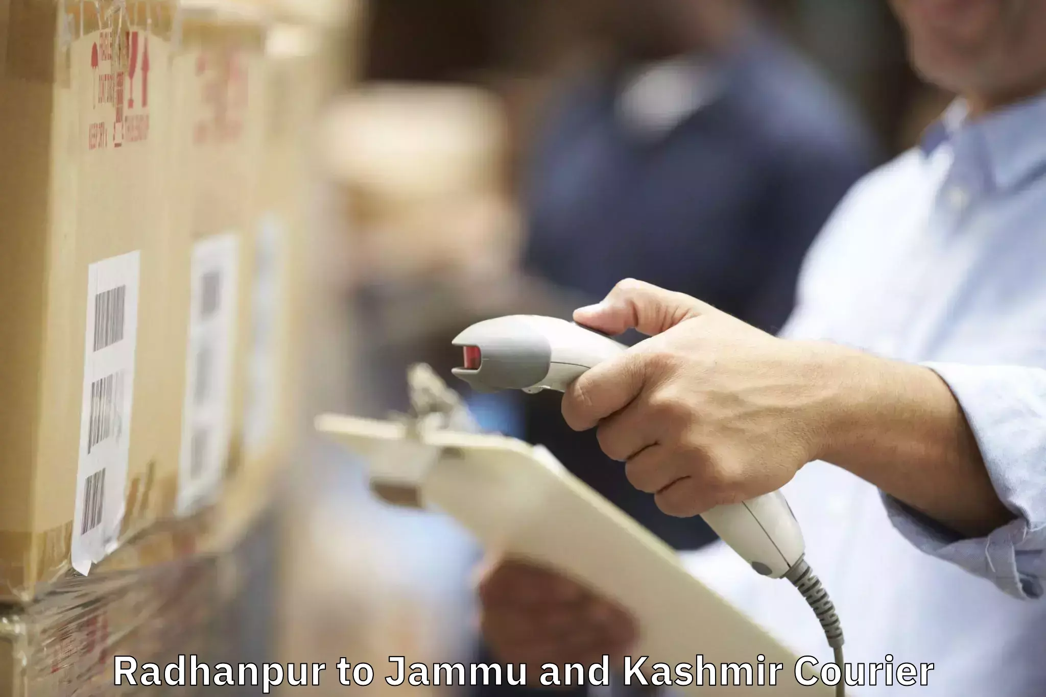 Full-service household moving Radhanpur to Jammu and Kashmir