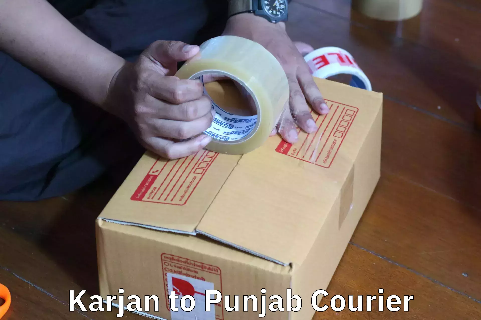 Door-to-door relocation services Karjan to Punjab