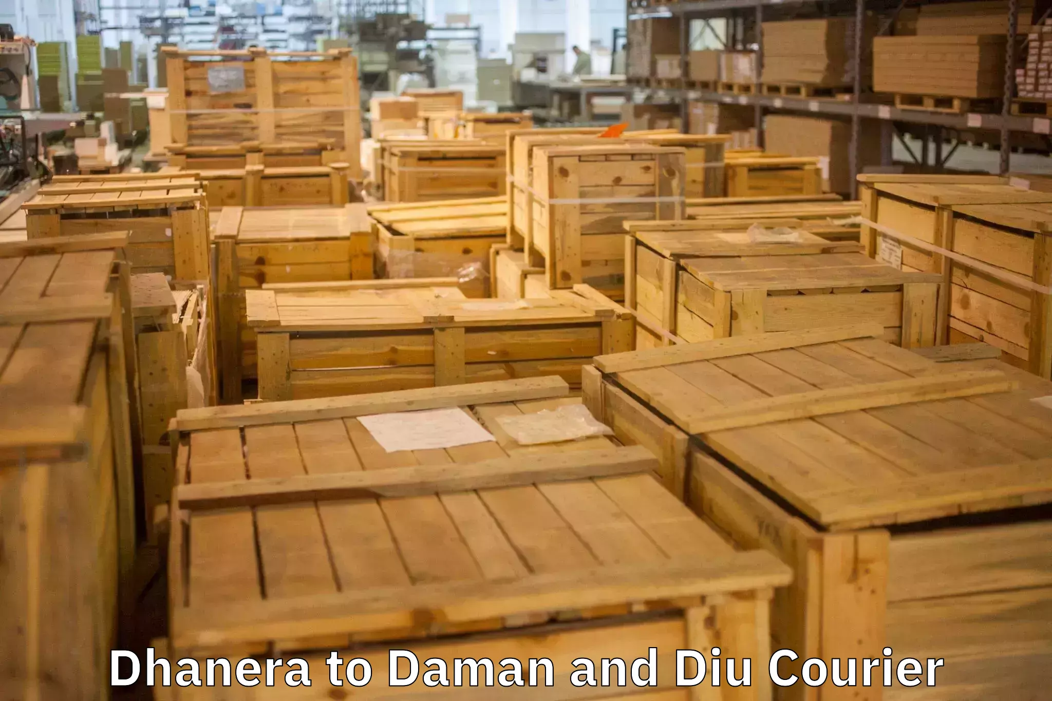 Household goods shipping Dhanera to Diu