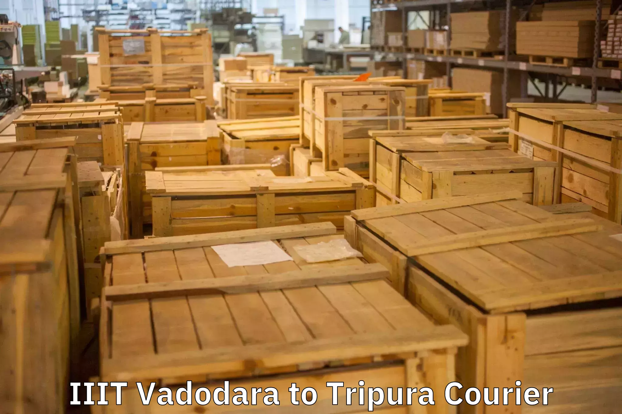 Professional movers and packers IIIT Vadodara to Udaipur Tripura