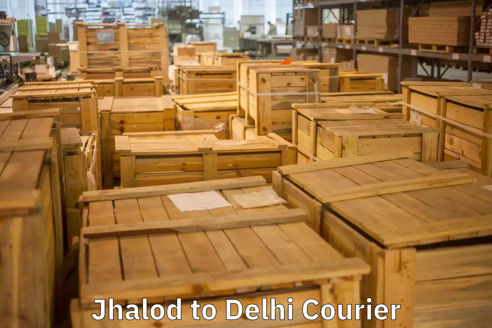 Household goods transport service Jhalod to Delhi