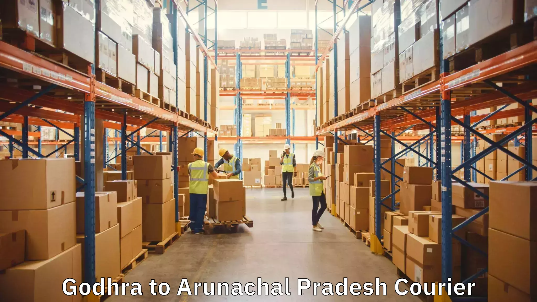 Moving and packing experts Godhra to Rajiv Gandhi University Itanagar