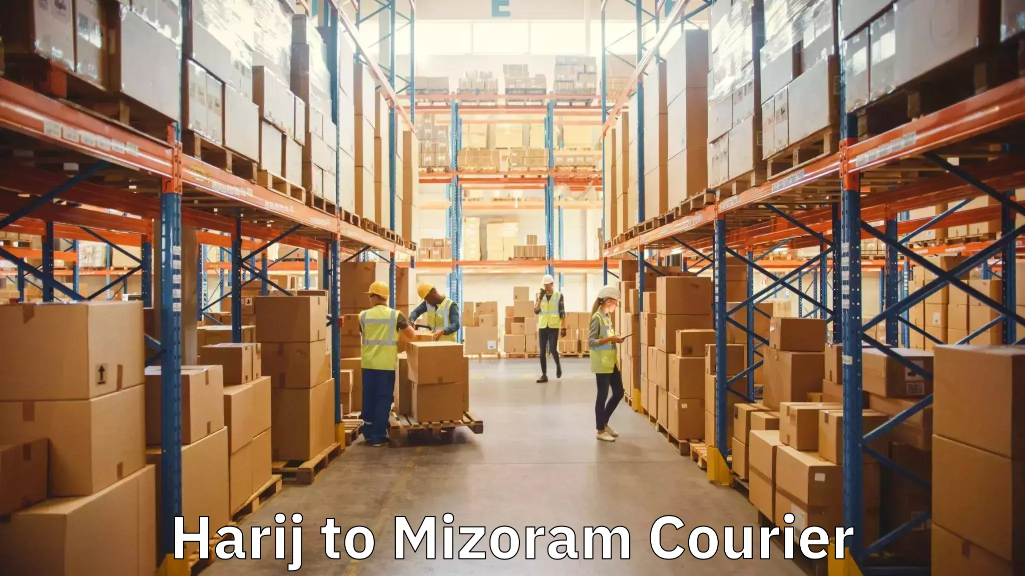 Professional movers Harij to Mizoram University Aizawl