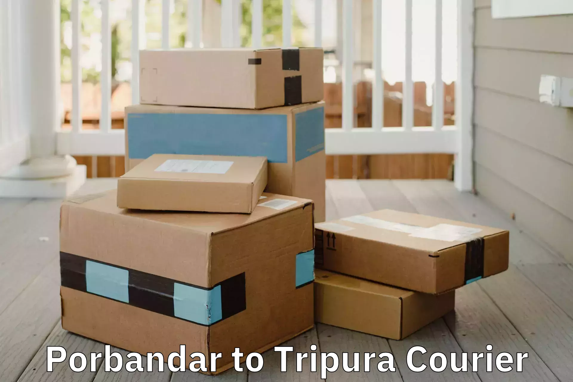 Safe furniture transport Porbandar to South Tripura