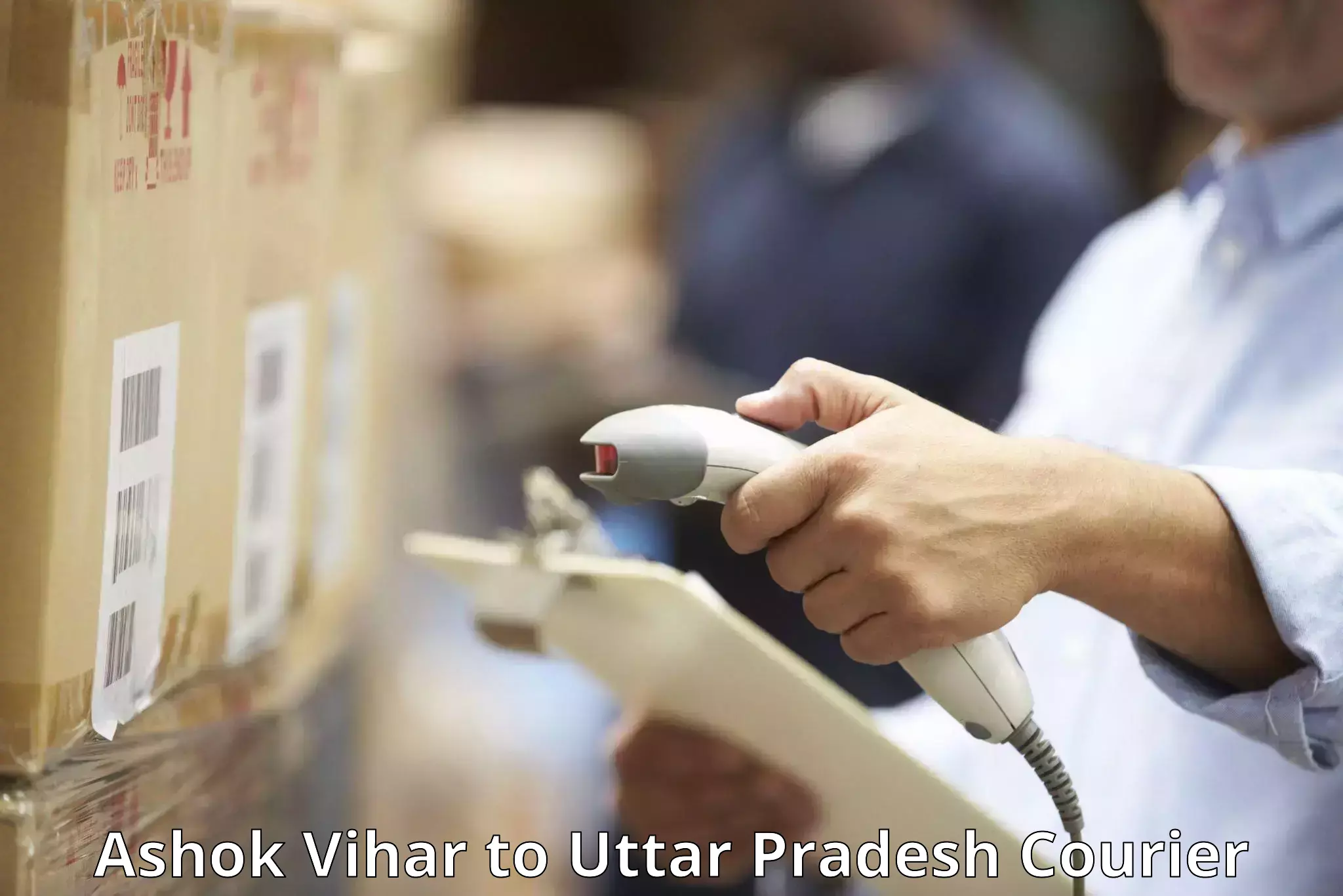 Artwork baggage courier Ashok Vihar to Uttar Pradesh