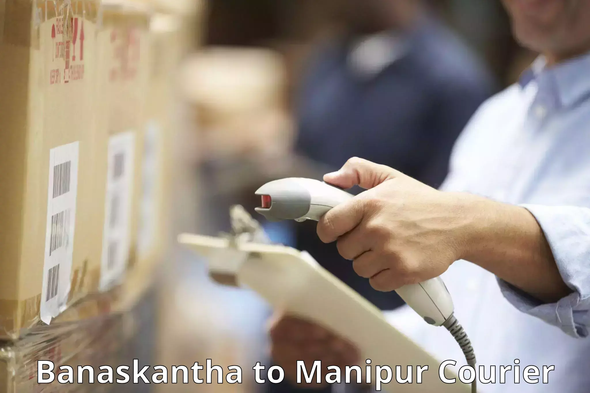 Baggage courier pricing Banaskantha to Moirang