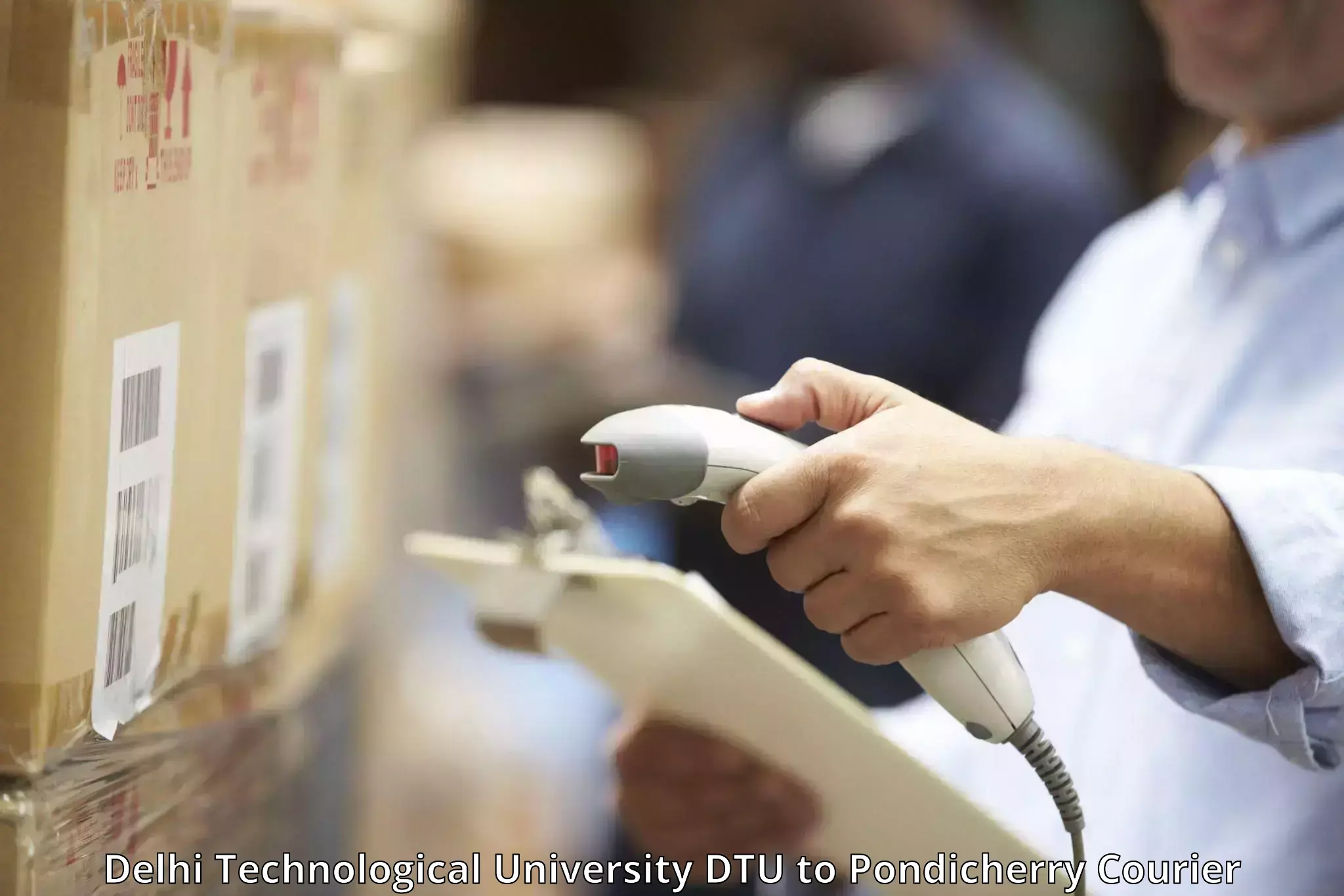 Baggage delivery optimization in Delhi Technological University DTU to Karaikal