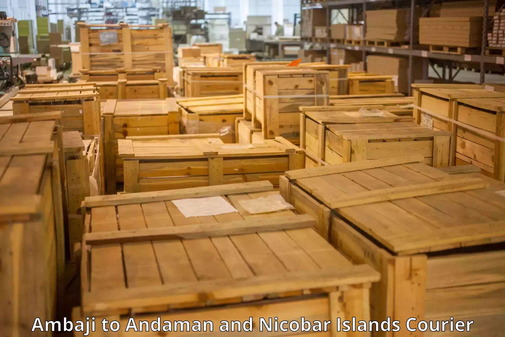 Baggage shipping experts in Ambaji to Andaman and Nicobar Islands