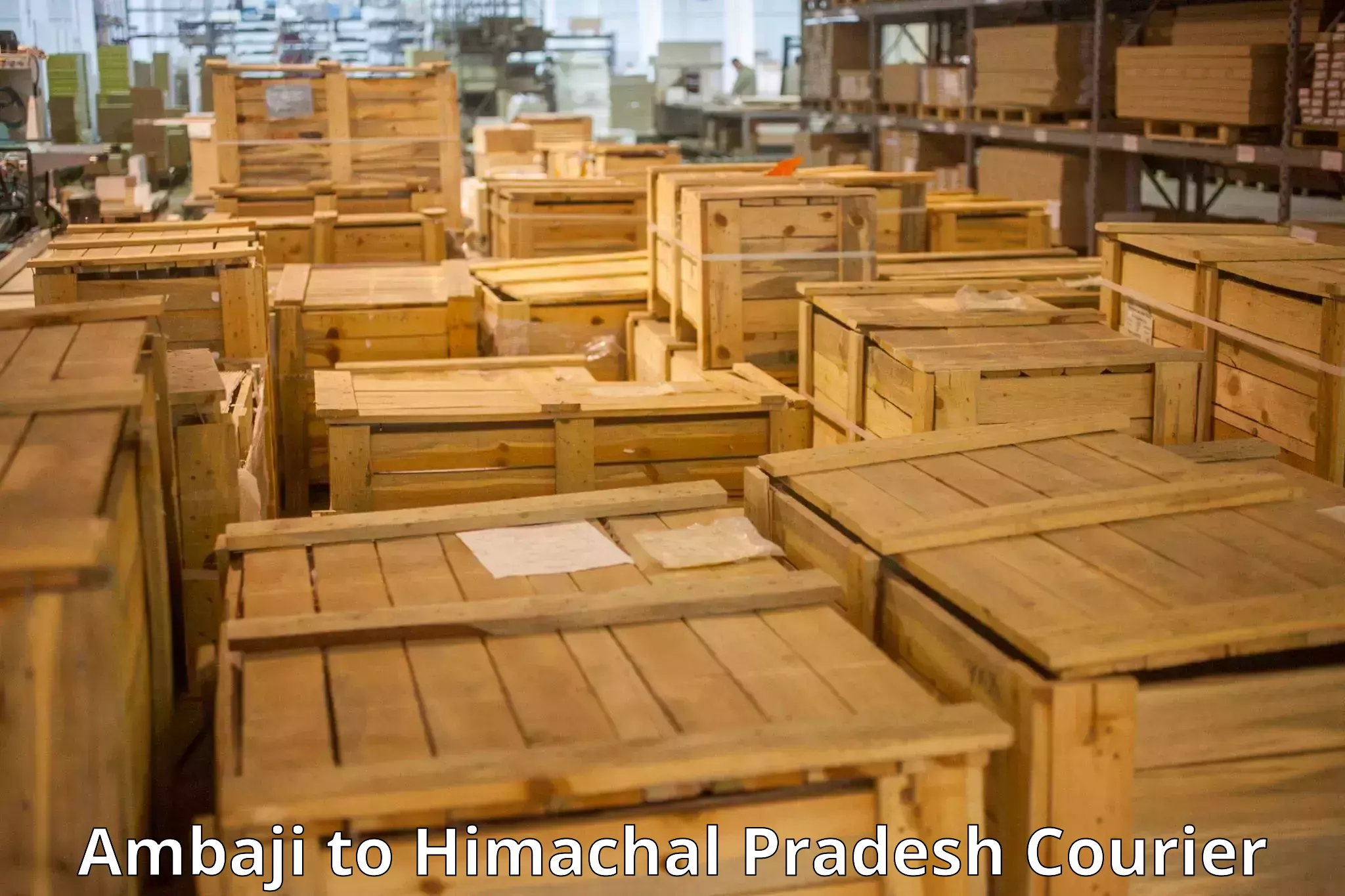 Luggage shipping planner in Ambaji to IIT Mandi