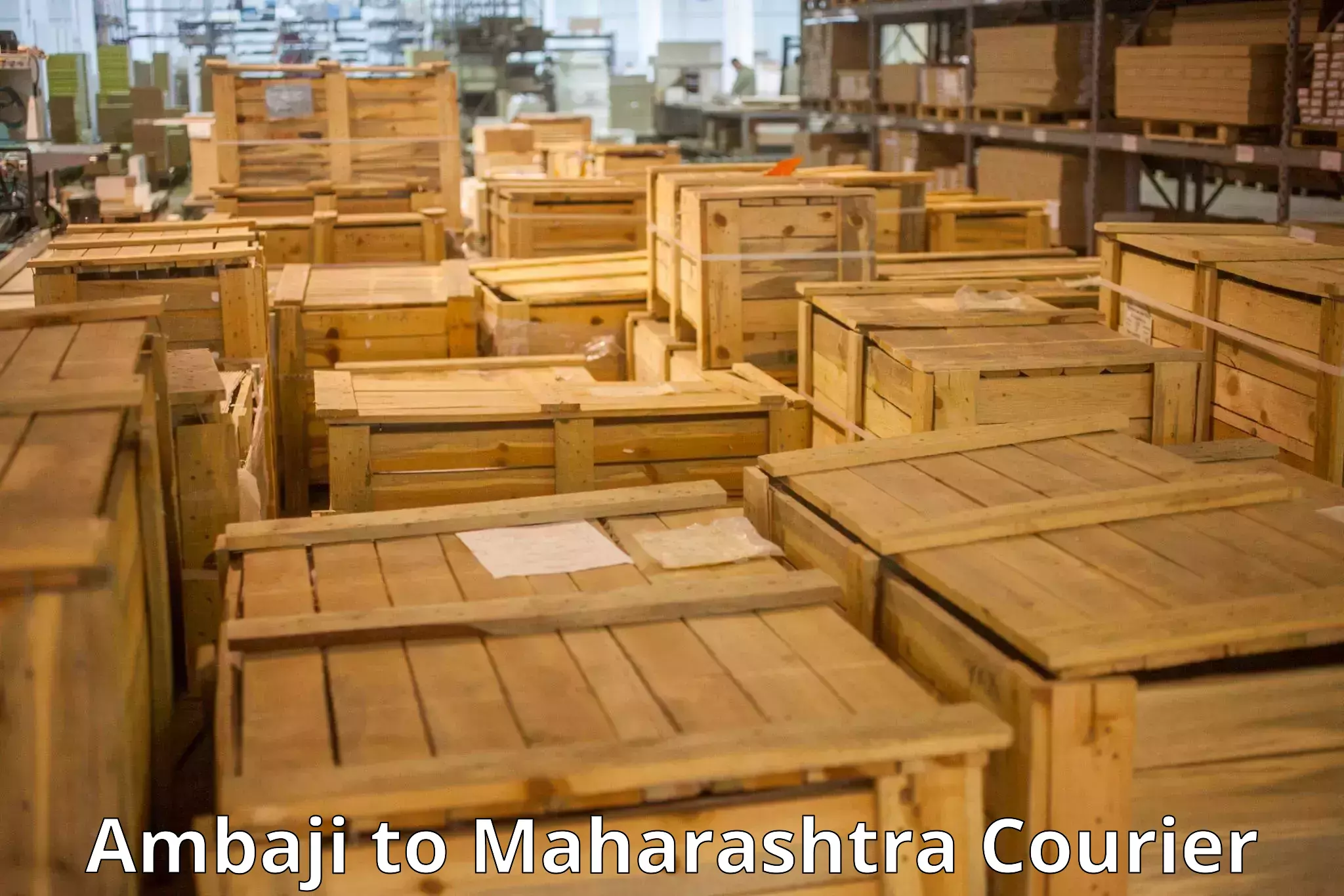 International baggage delivery Ambaji to Maharashtra