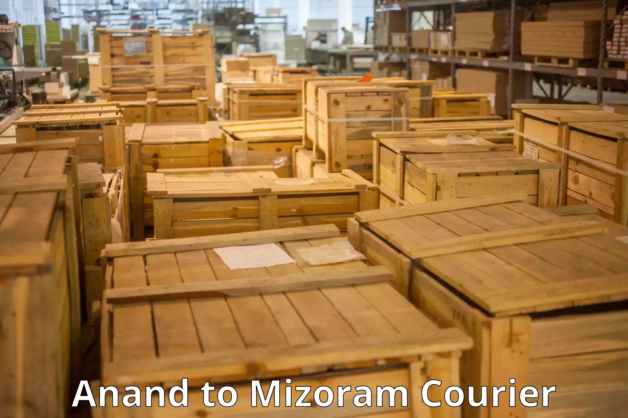 Baggage shipping advice Anand to Mizoram