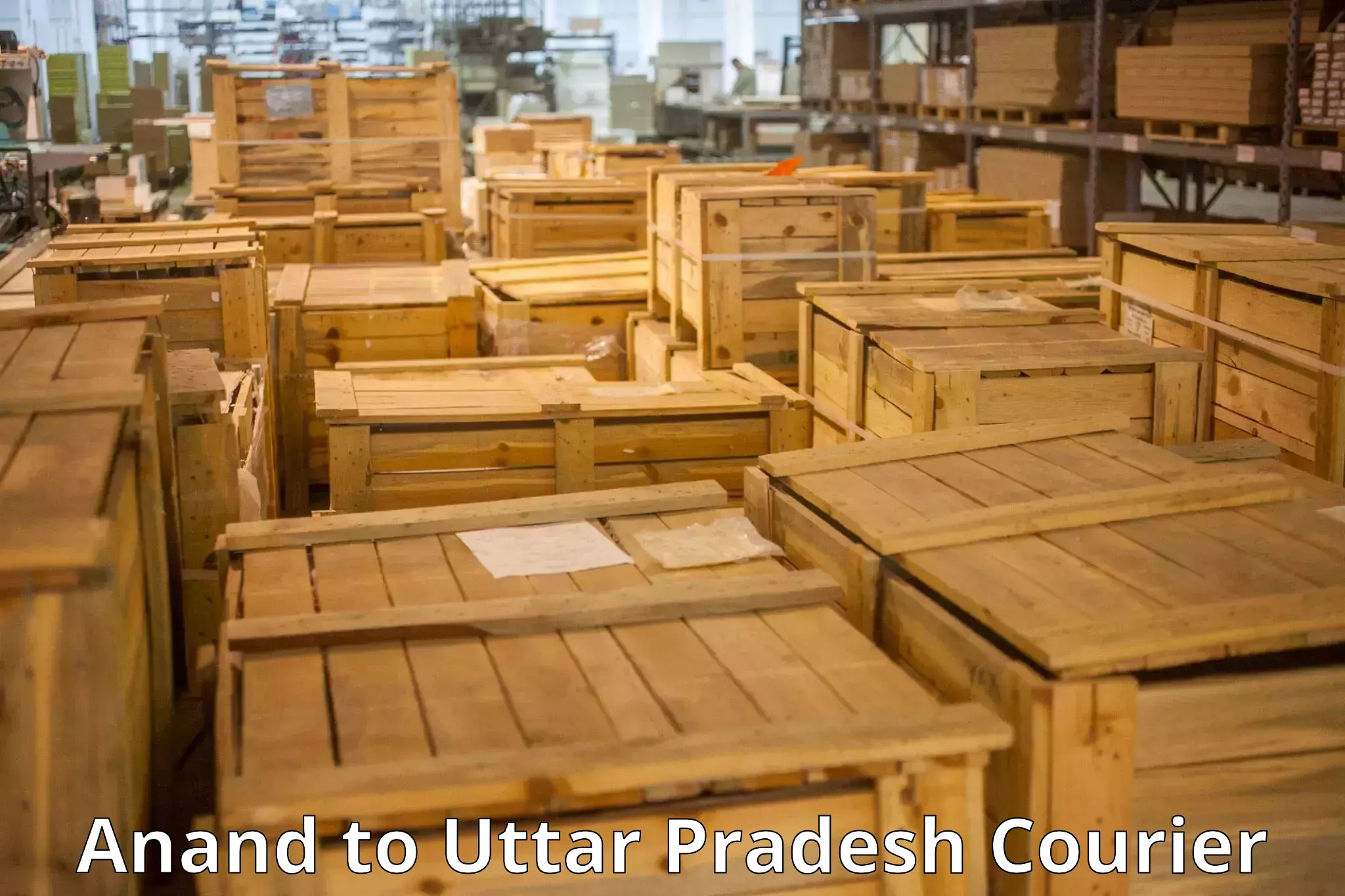 Express luggage delivery Anand to Uttar Pradesh