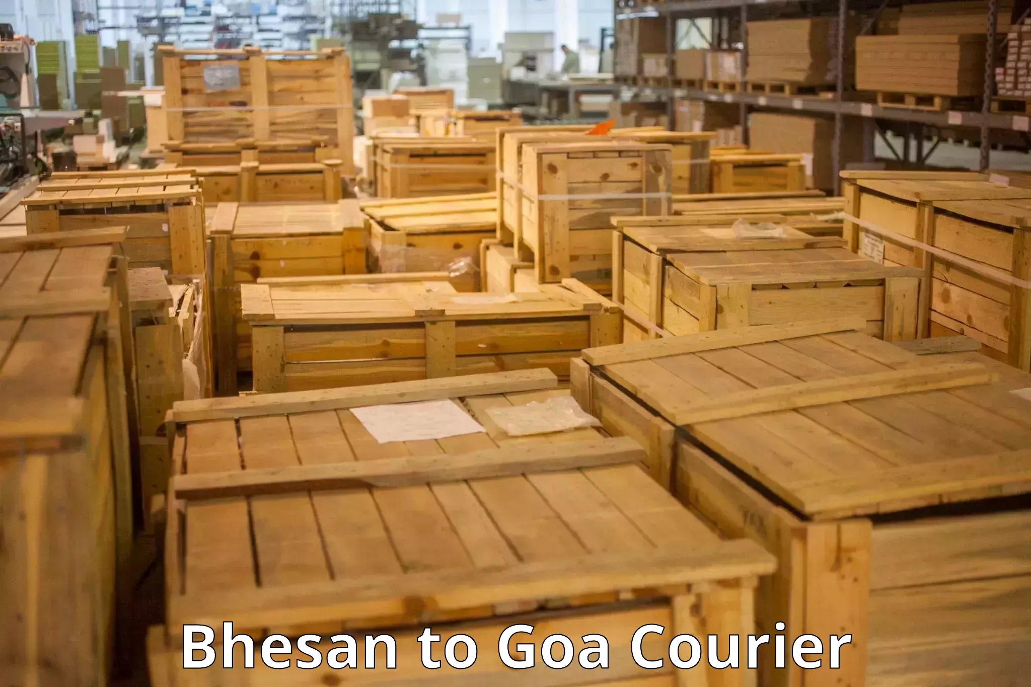 Doorstep luggage collection in Bhesan to Goa