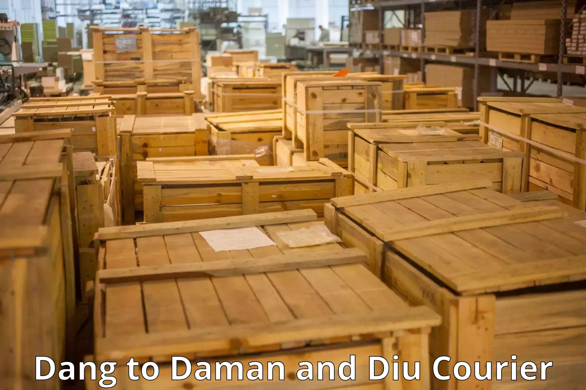 Luggage shipping rates Dang to Daman