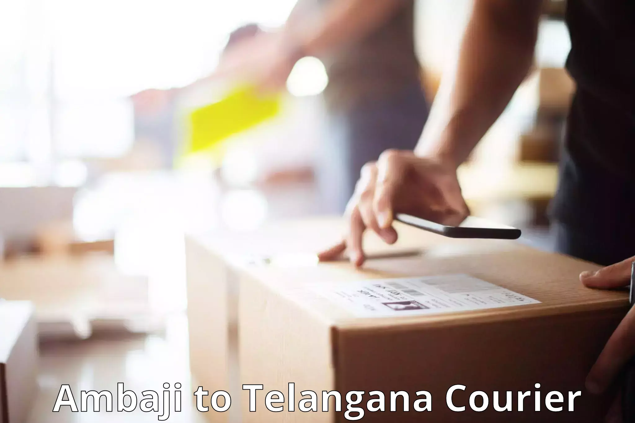 Safe luggage delivery Ambaji to Telangana