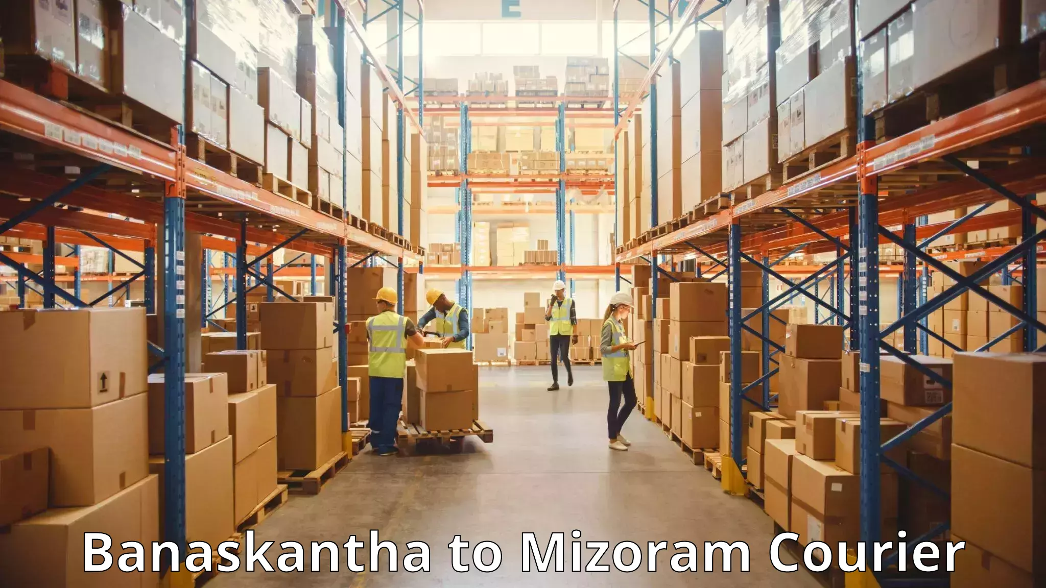 Luggage delivery system in Banaskantha to Mizoram