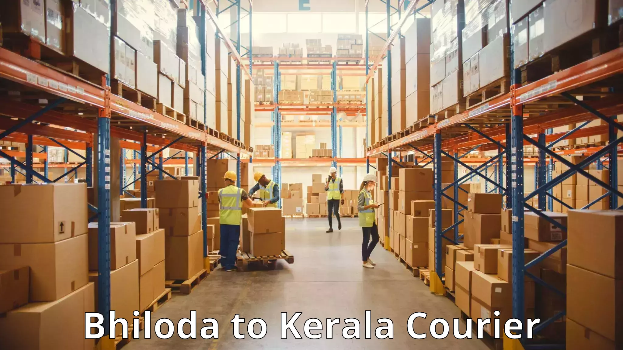 Round trip baggage courier Bhiloda to Kerala University Thiruvananthapuram
