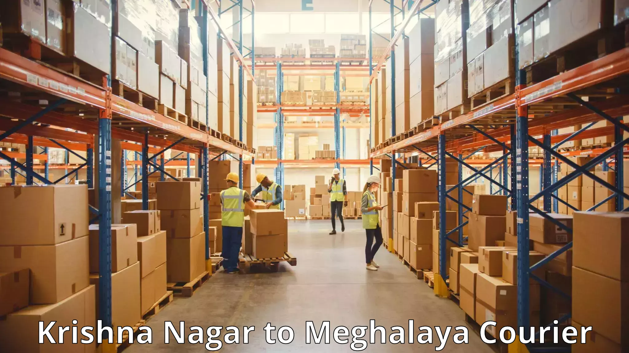 Baggage shipping calculator Krishna Nagar to Nongpoh