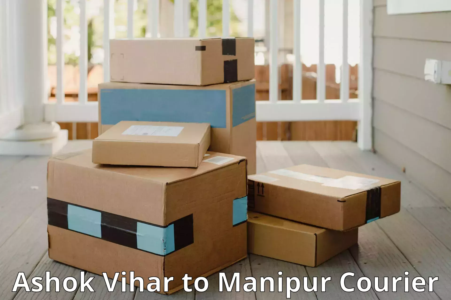 Luggage courier services Ashok Vihar to NIT Manipur