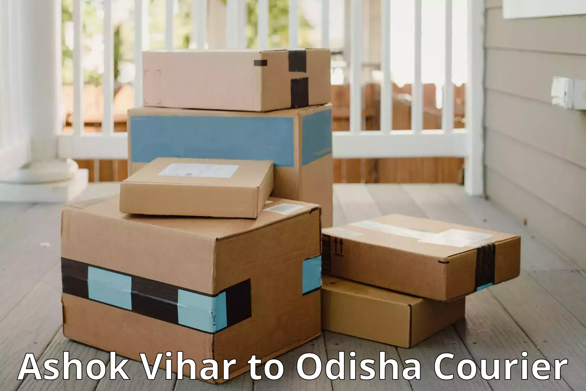 Baggage courier optimization Ashok Vihar to Phulbani