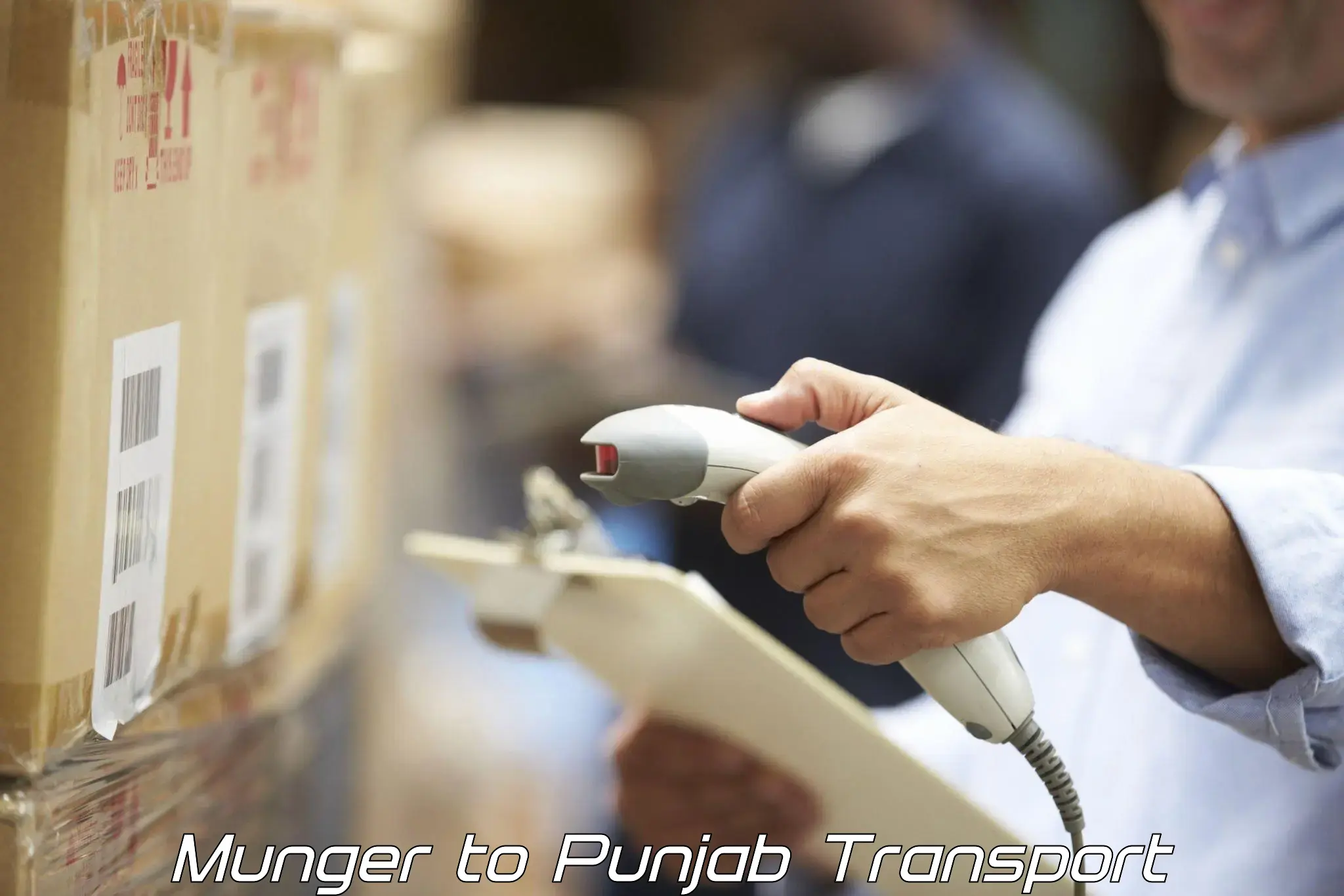 Delivery service Munger to Punjab