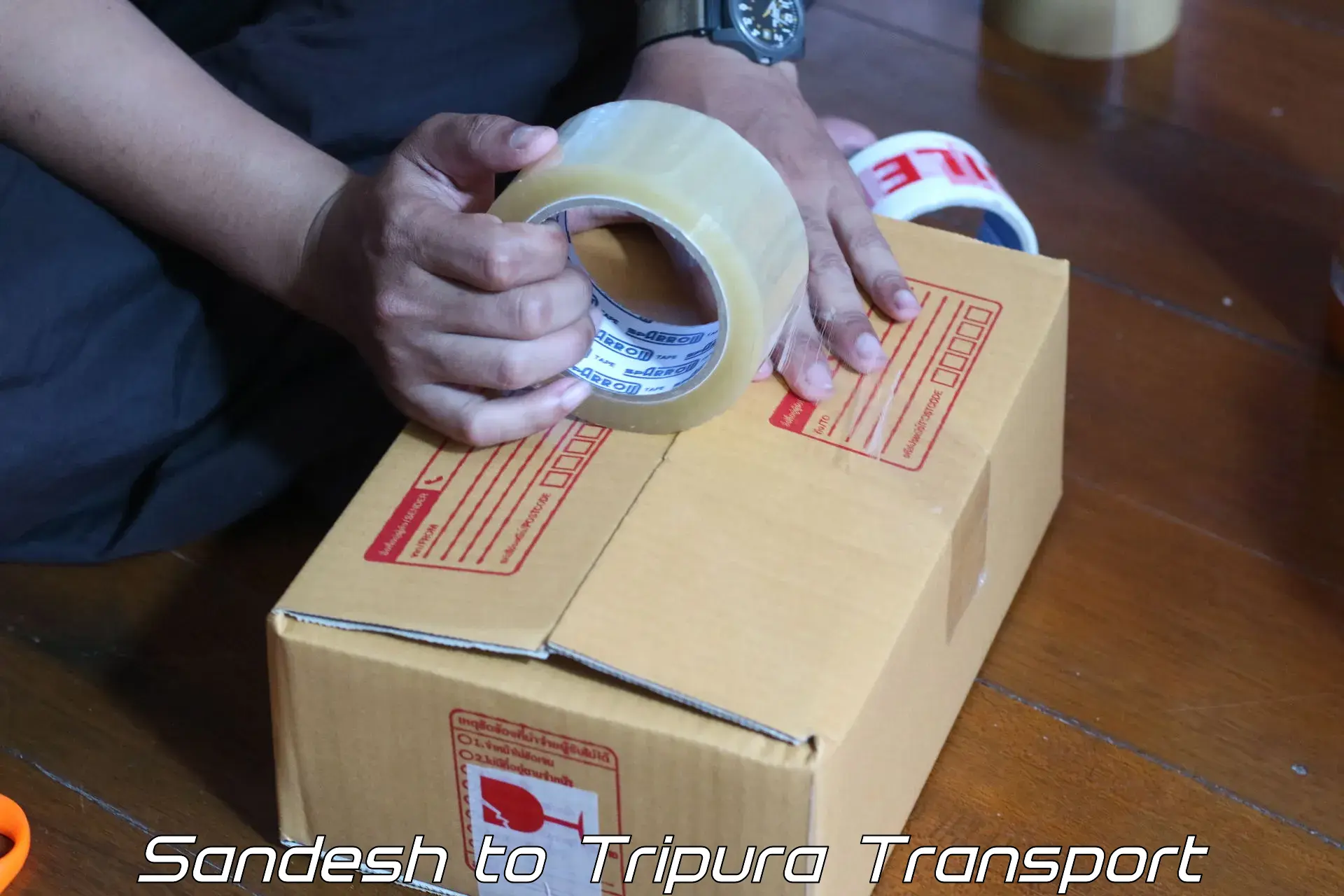 Parcel transport services Sandesh to Udaipur Tripura