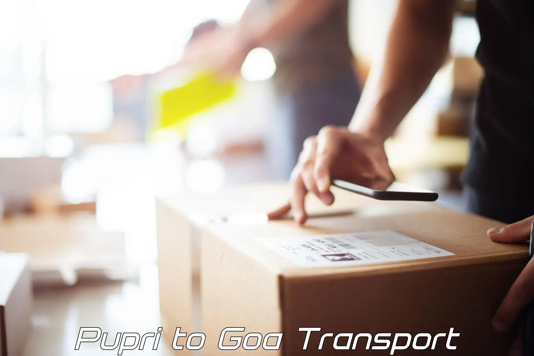 Scooty transport charges Pupri to South Goa