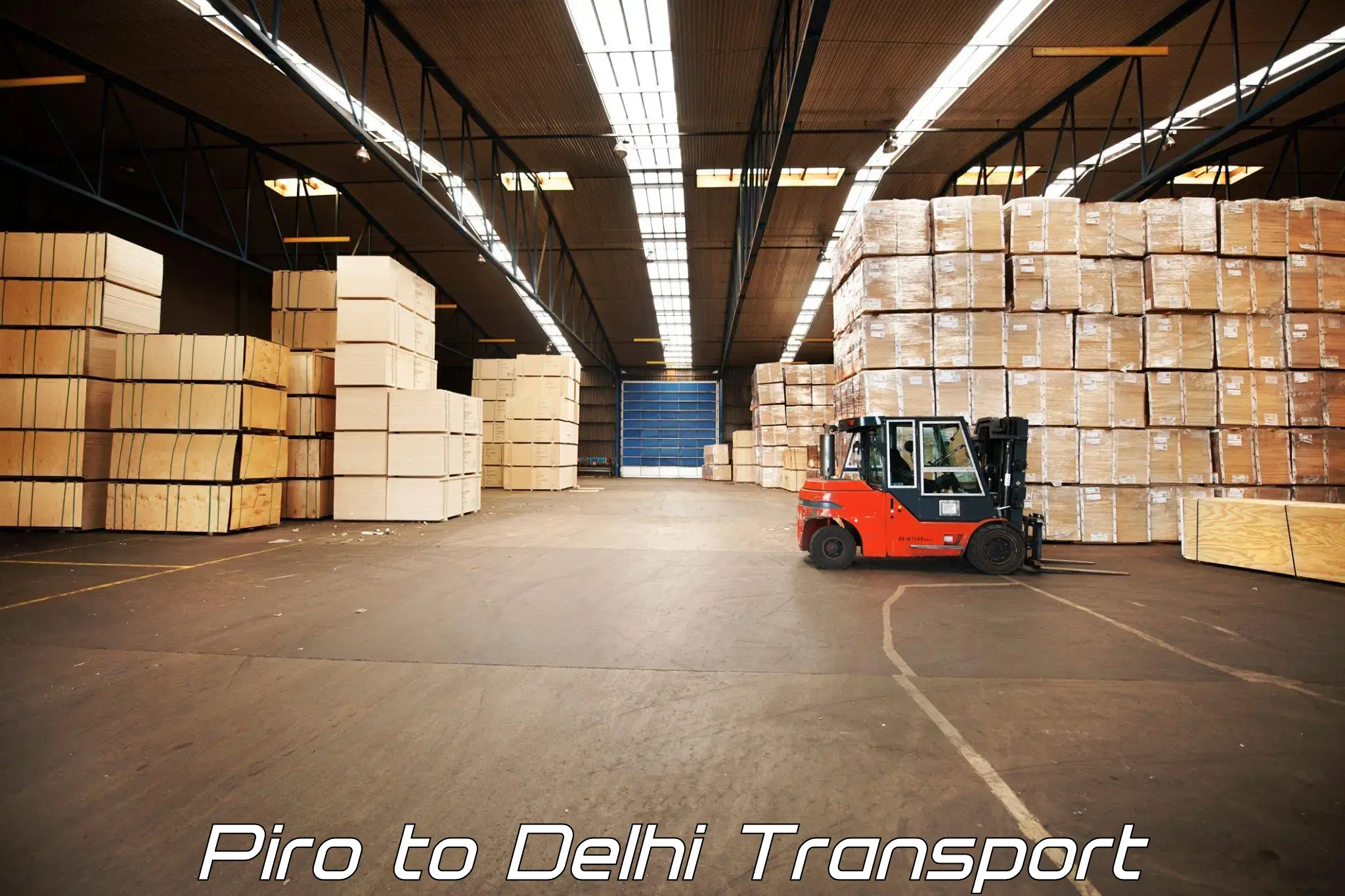 Daily parcel service transport Piro to East Delhi