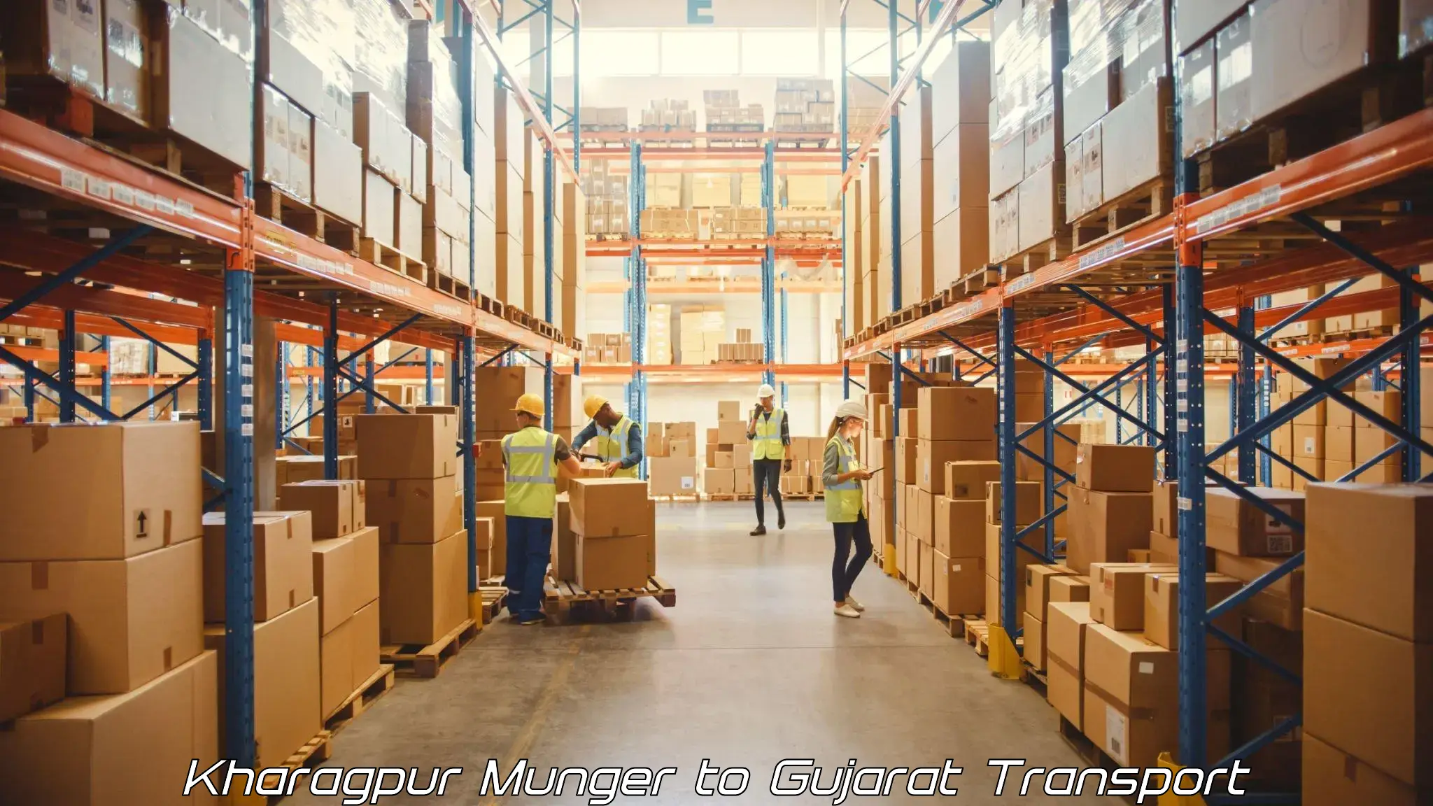 Air freight transport services Kharagpur Munger to Bharuch