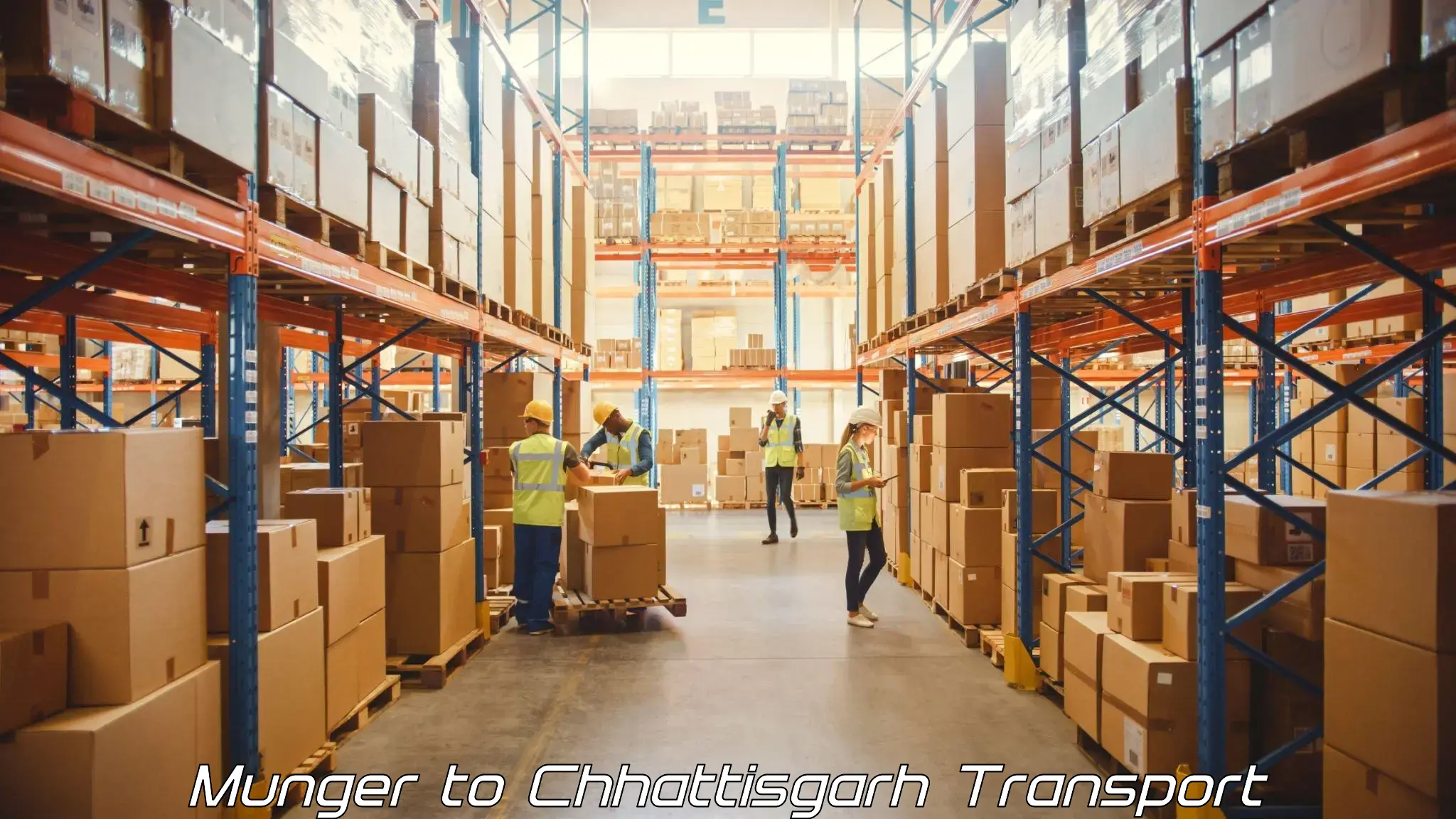 Parcel transport services Munger to Chirimiri