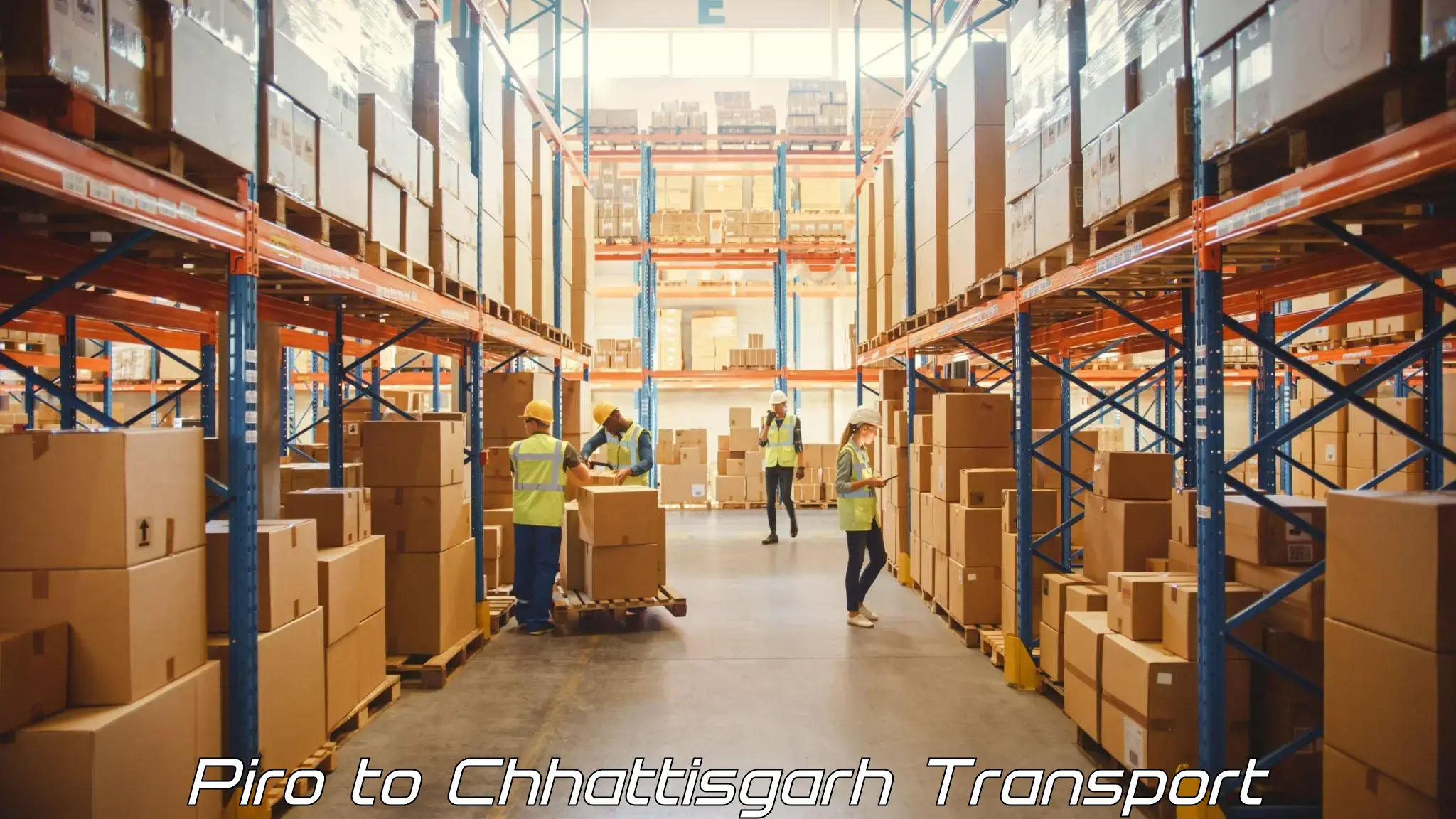 Cargo train transport services in Piro to Patna Chhattisgarh