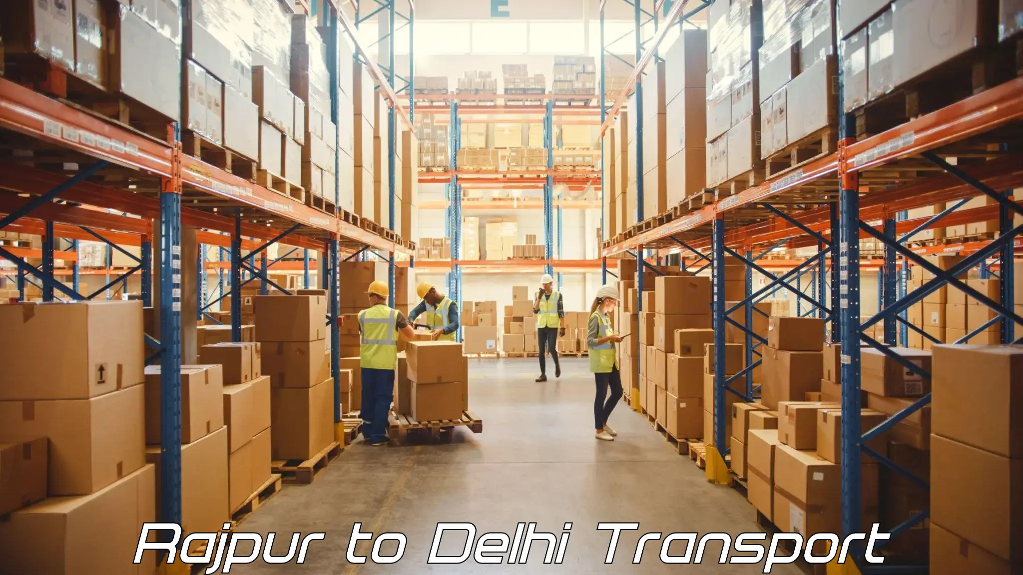 Daily parcel service transport in Rajpur to University of Delhi
